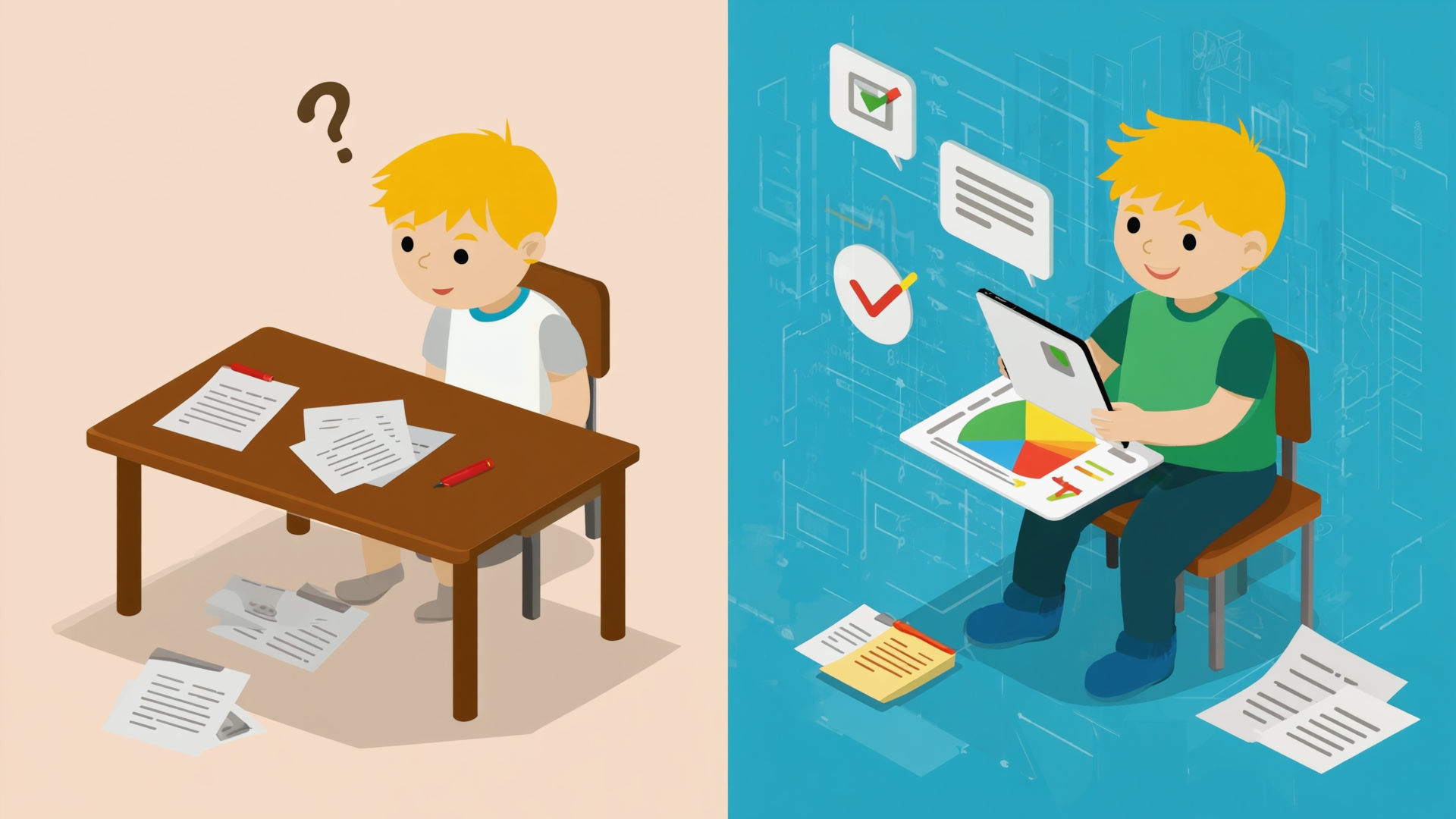 Comparison of delayed marking versus instant feedback for a child's homework