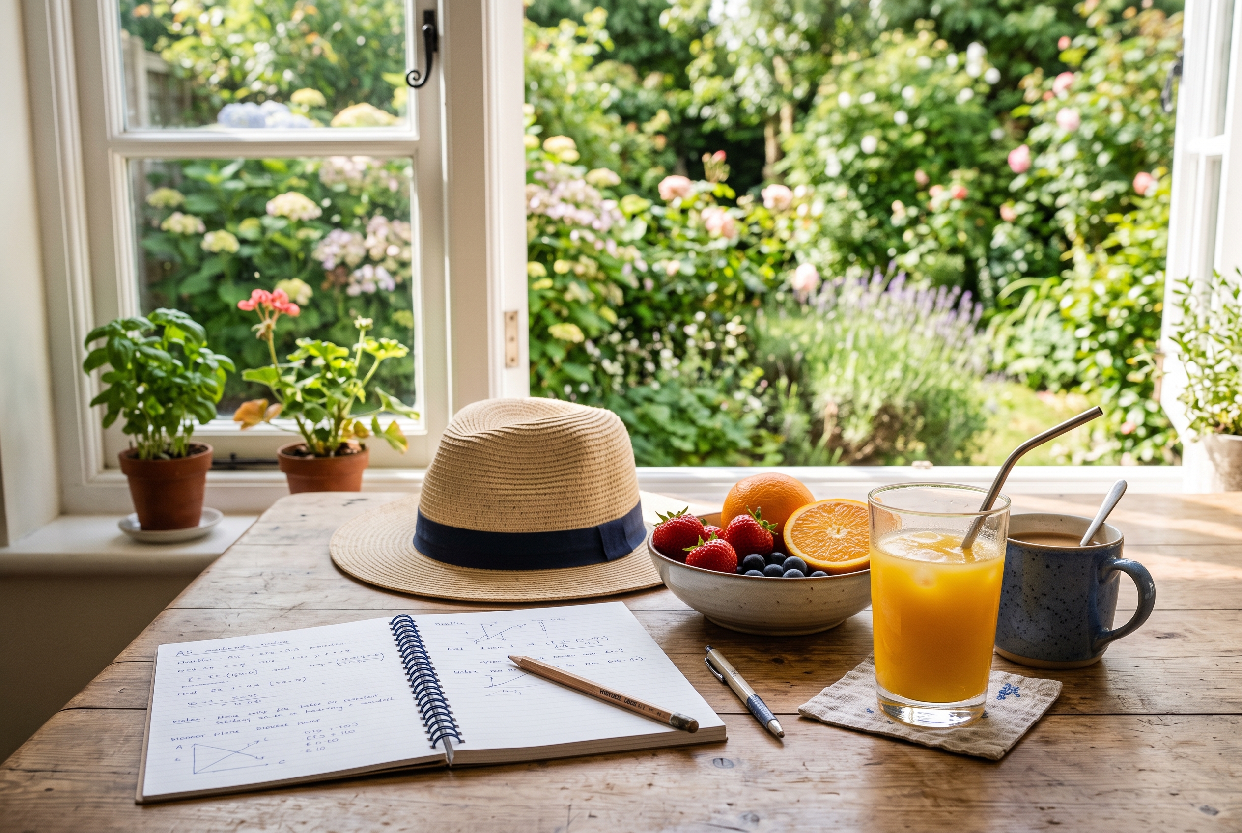A relaxed summer learning plan